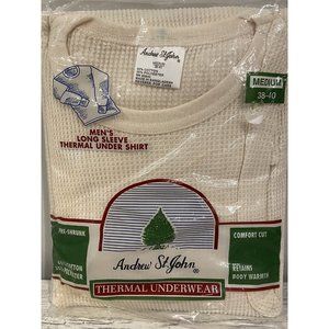 Vintage Andrew St John Mens Medium Long Johns Thermal Underwear Pants NOS